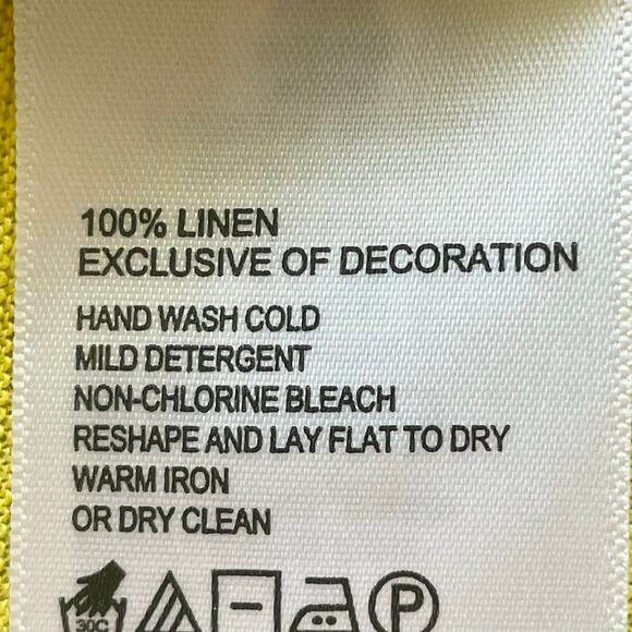 Tommy Bahama 100% Linen T-Shirt V-neck MicroFringe MED Summer Beachy Casual - Picture 8 of 8